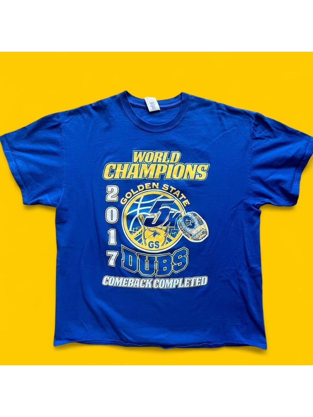 Golden State Warriors 2017 NBA Champion Double Sided T-Shirt